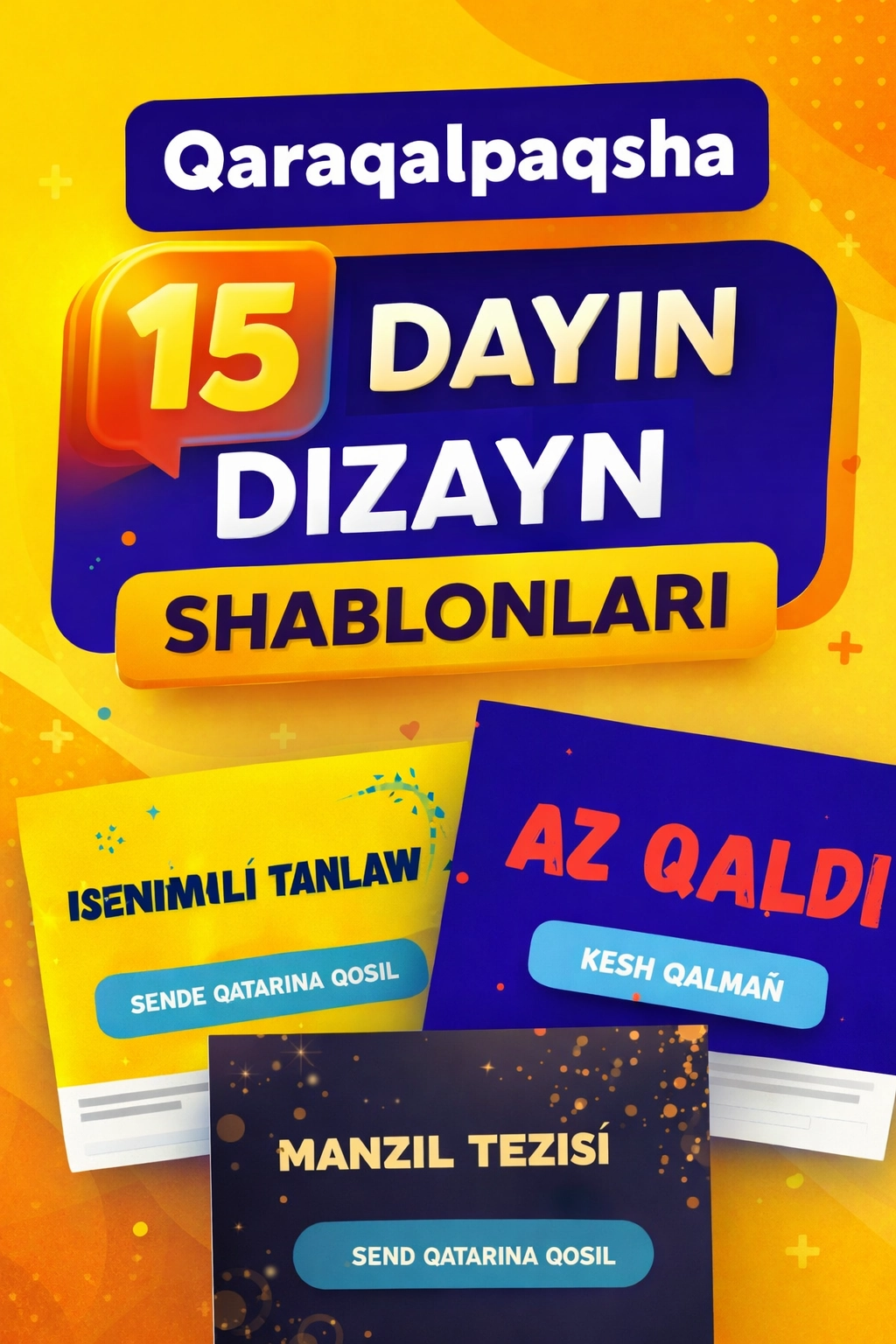 Qaraqalpaqsha dizayn shablonlar