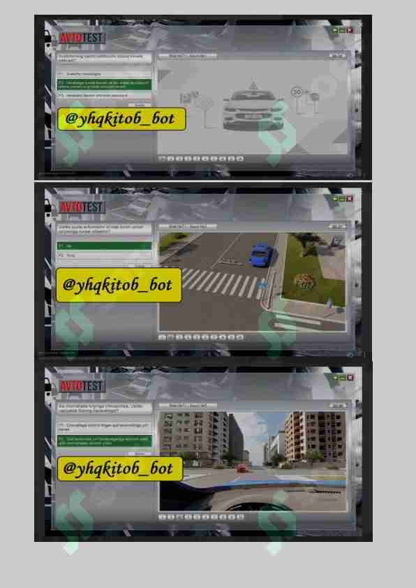 avtotest prava savollar javoblari bilan