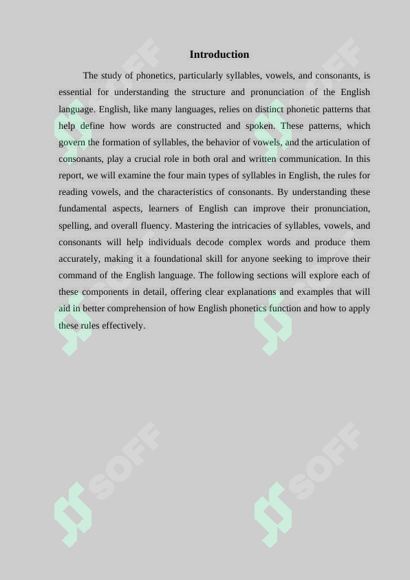 Four types of syllables and reading rules ... . Consonants in English ...