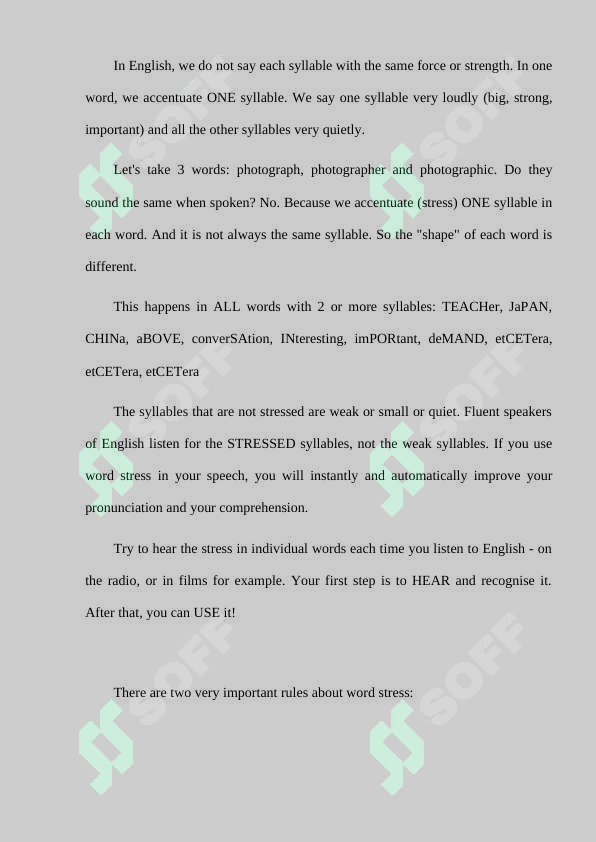 Comparative analysis of word stress in English and Uzbek