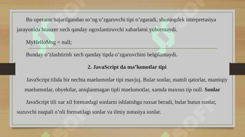JavaScript funksiyalari va obyektlari