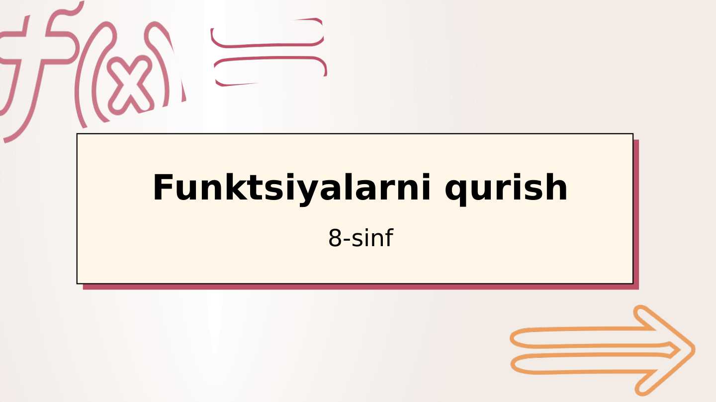 8 sinf matematikadan tarqatma