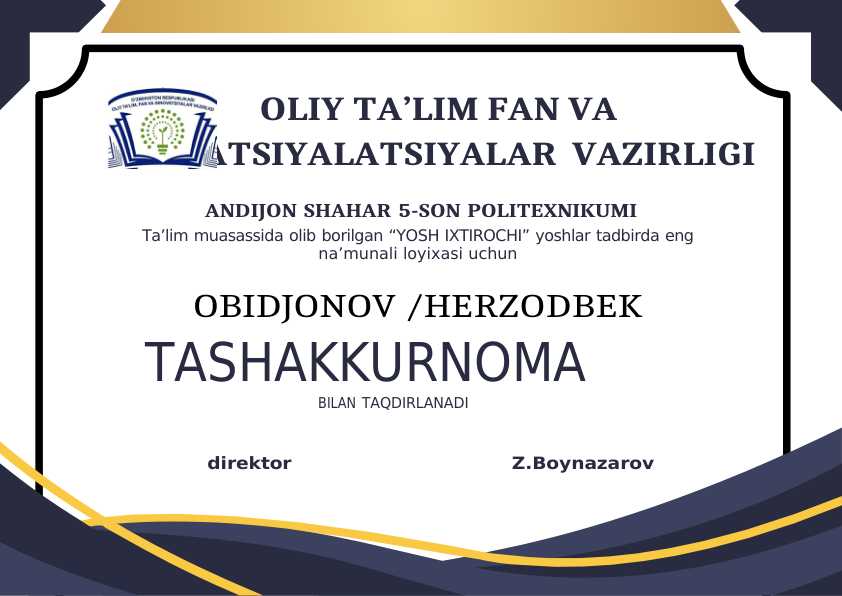 TASHAKKURNOM WORD NAMUNA