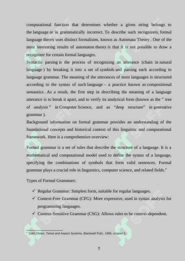FORMAL GRAMMAR, ITS TASKS AND METHODS OF RESEARCH..