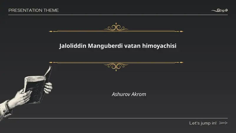 Jaloliddin Manguberdi vatan himoyachisi