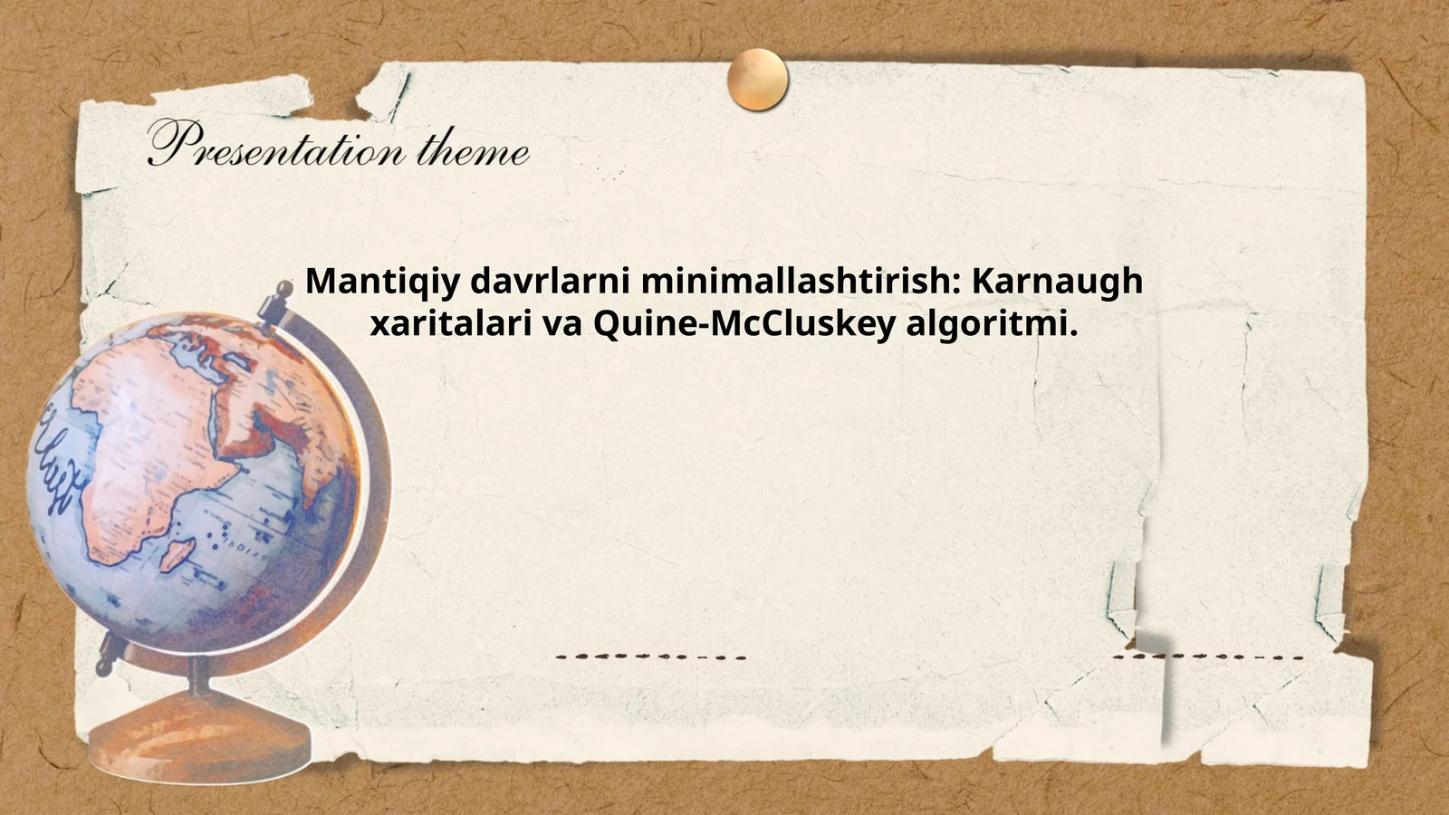 Mantiqiy davrlarni minimallashtirish: Karnaugh xaritalari va Quine-McCluskey algoritmi