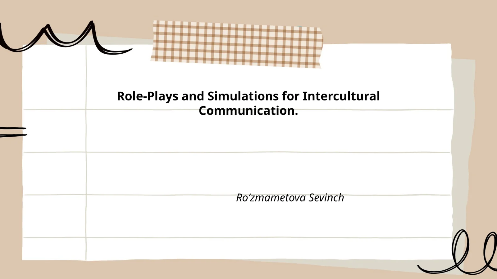 Cross-cultural Business Negotiation Role-Play