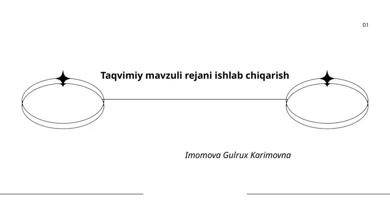 Taqvimiy mavzuli rejani ishlab chiqarish