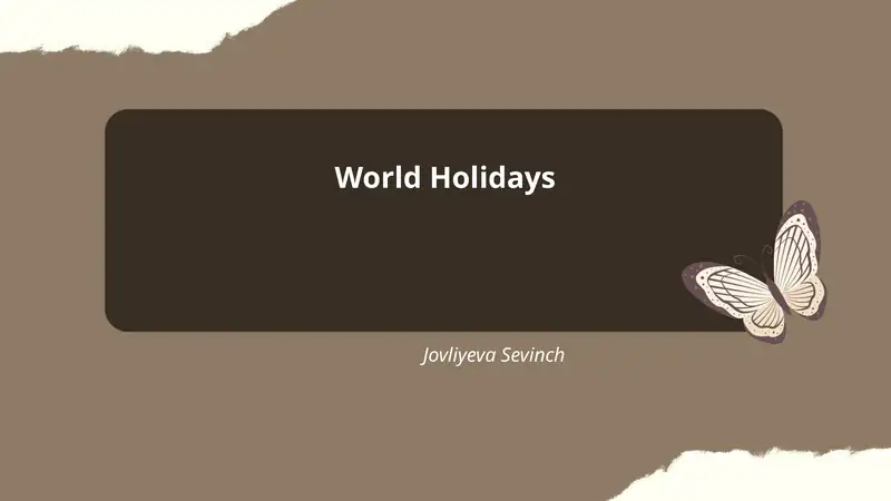 World Holidays