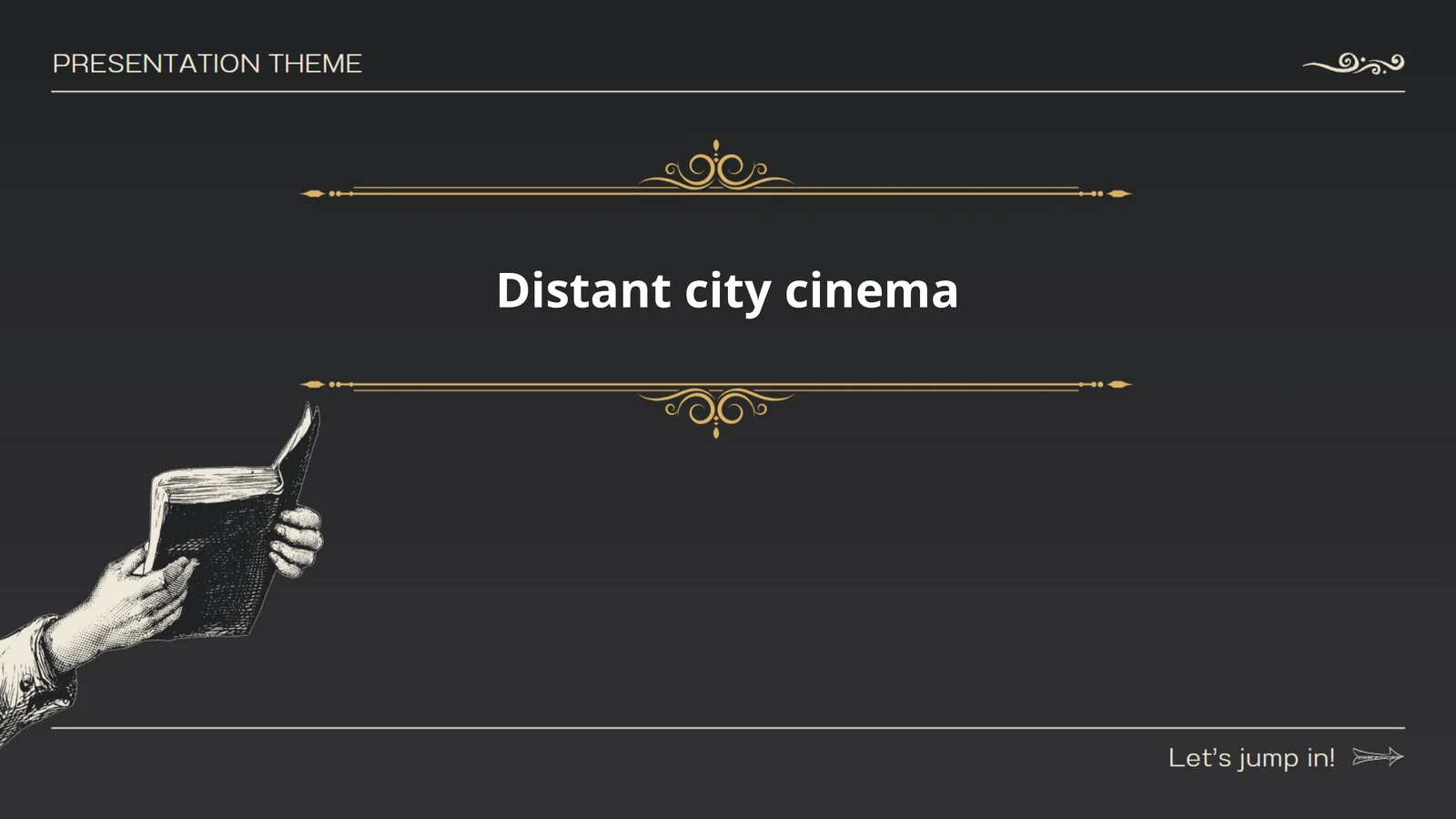 Distant city cinema
