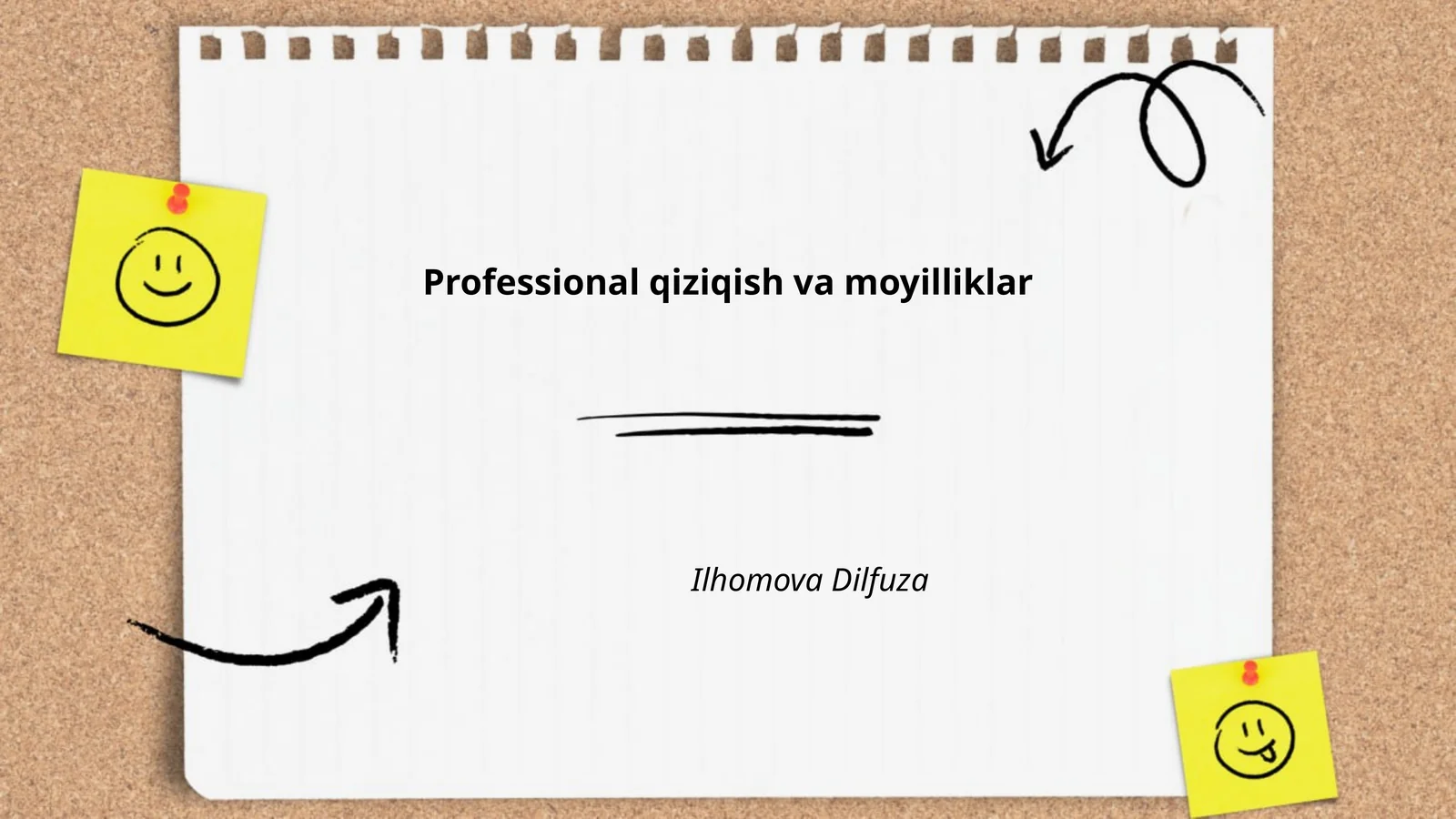 Professional qiziqish va moyilliklar