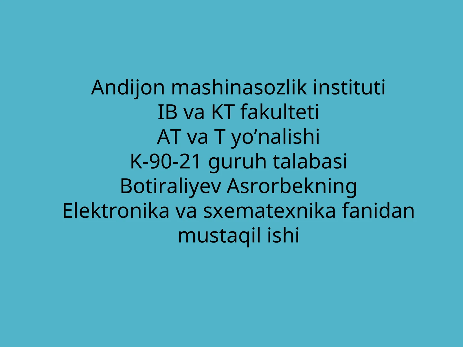 Maydonli tranzistor