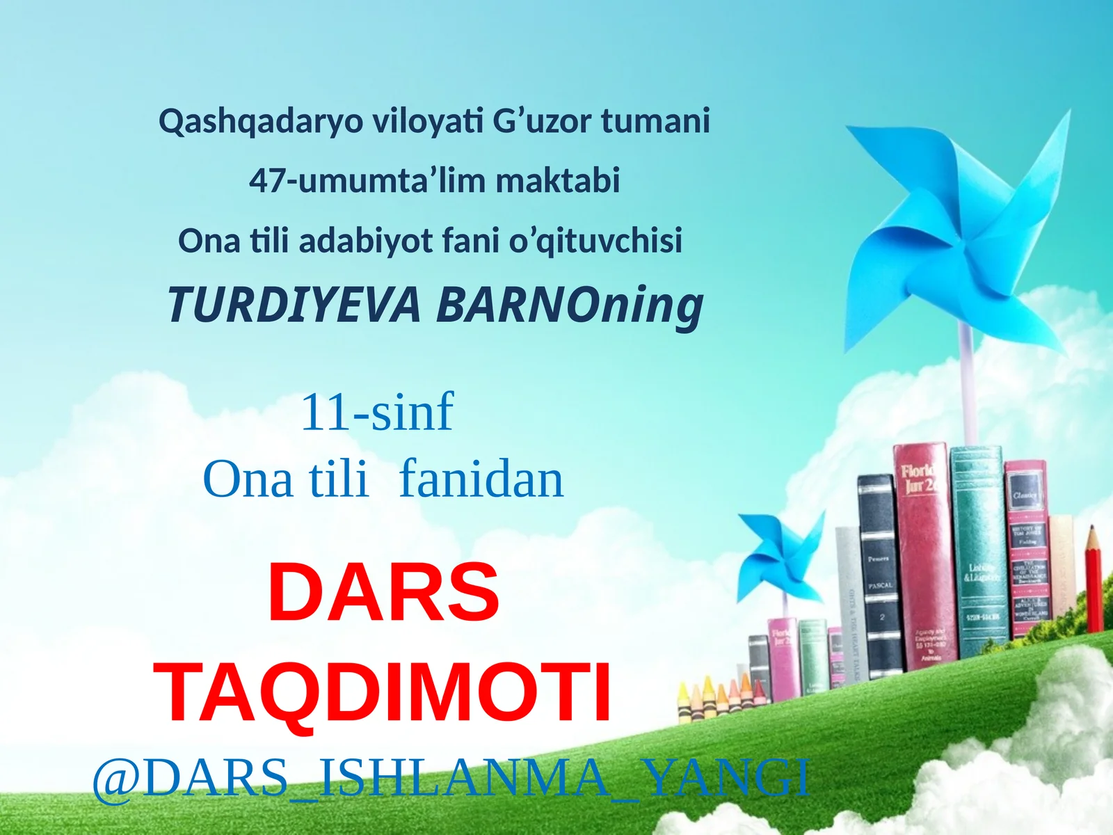 "NUTQNING BOYLIGINI TA’MINLOVCHI VOSITALAR"