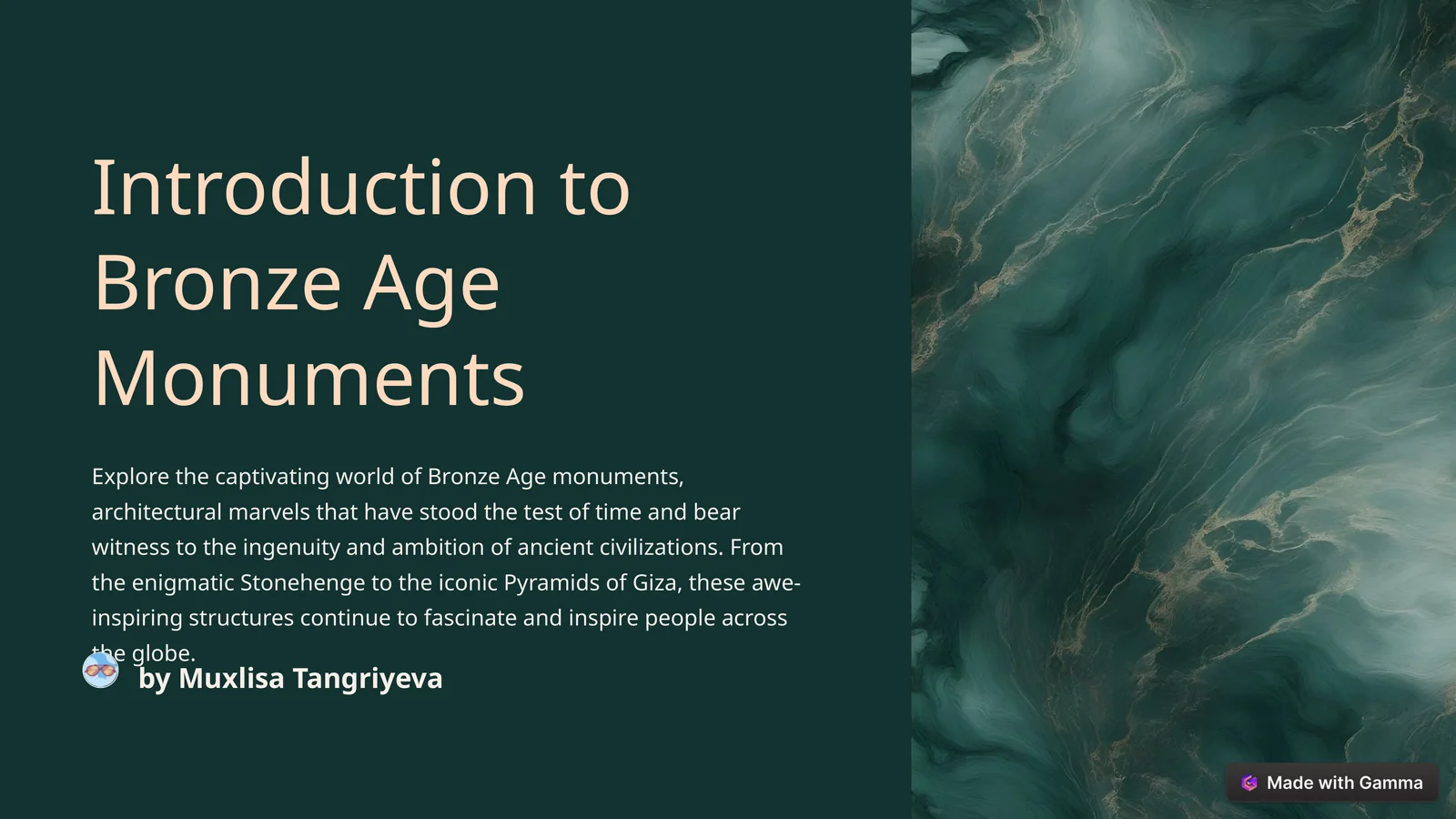 Introduction to Bronze Age Monuments