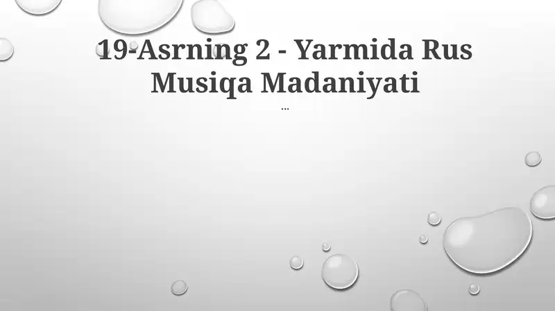 Nikolay Rimskiy-Korsakov, 19-Asrning 2-Yarmida Rus Musiqa Madaniyati