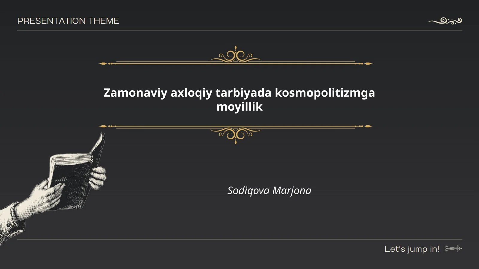 Zamonaviy axloqiy tarbiyada kosmopolitizmga moyillik