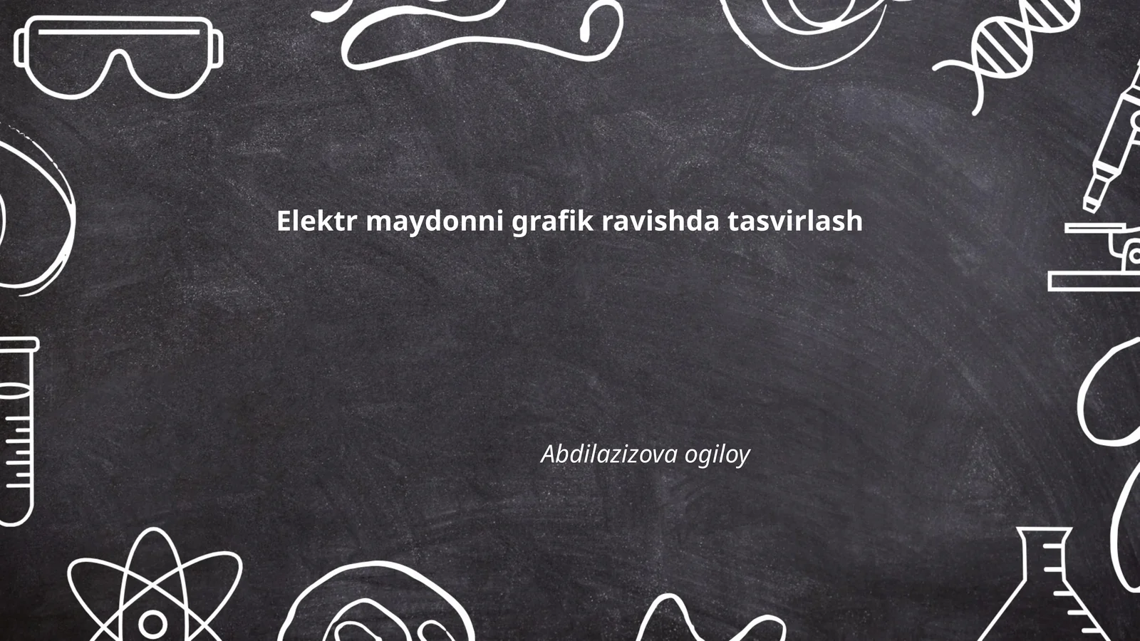 Elektr maydonni grafik ravishda tasvirlash