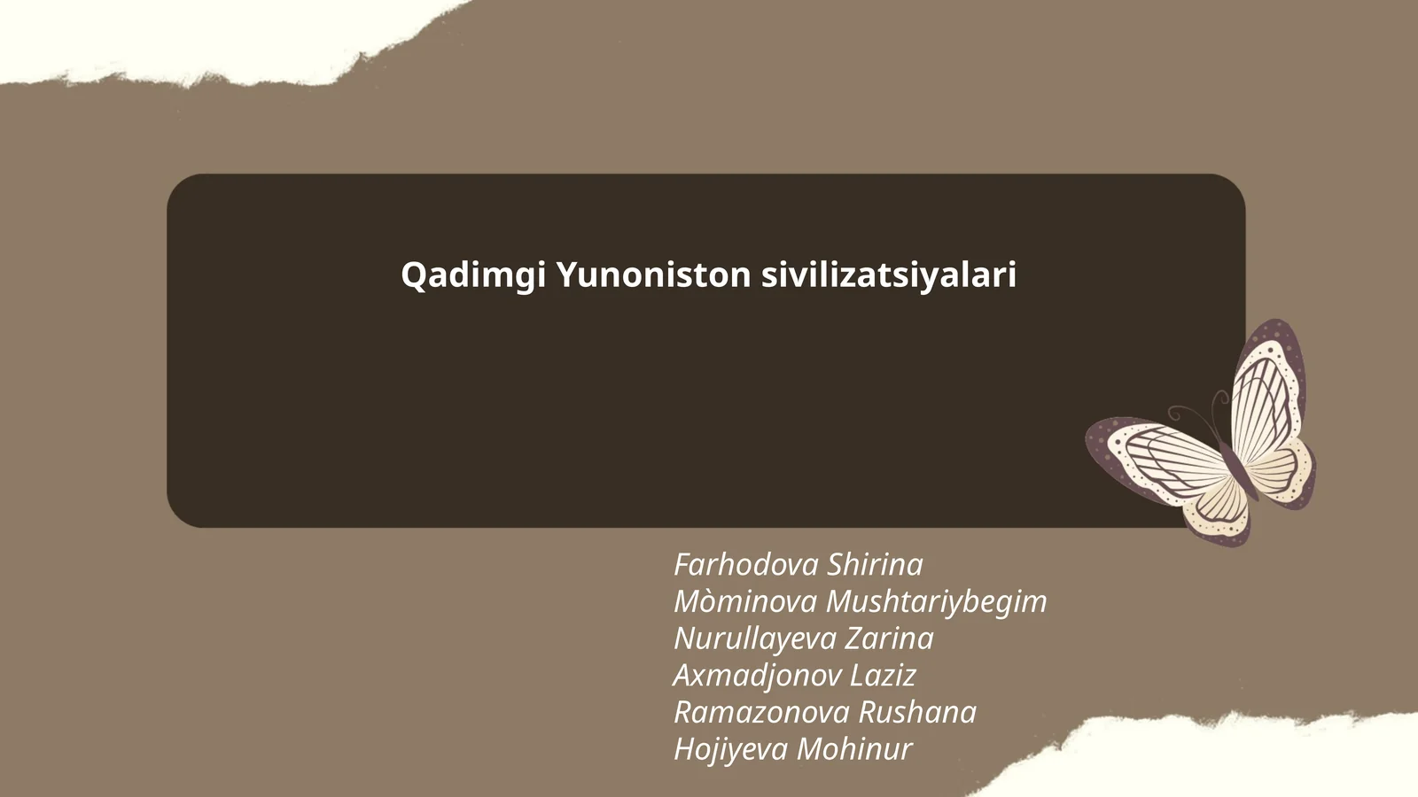 Qadimgi Yunoniston sivilizatsiyalari