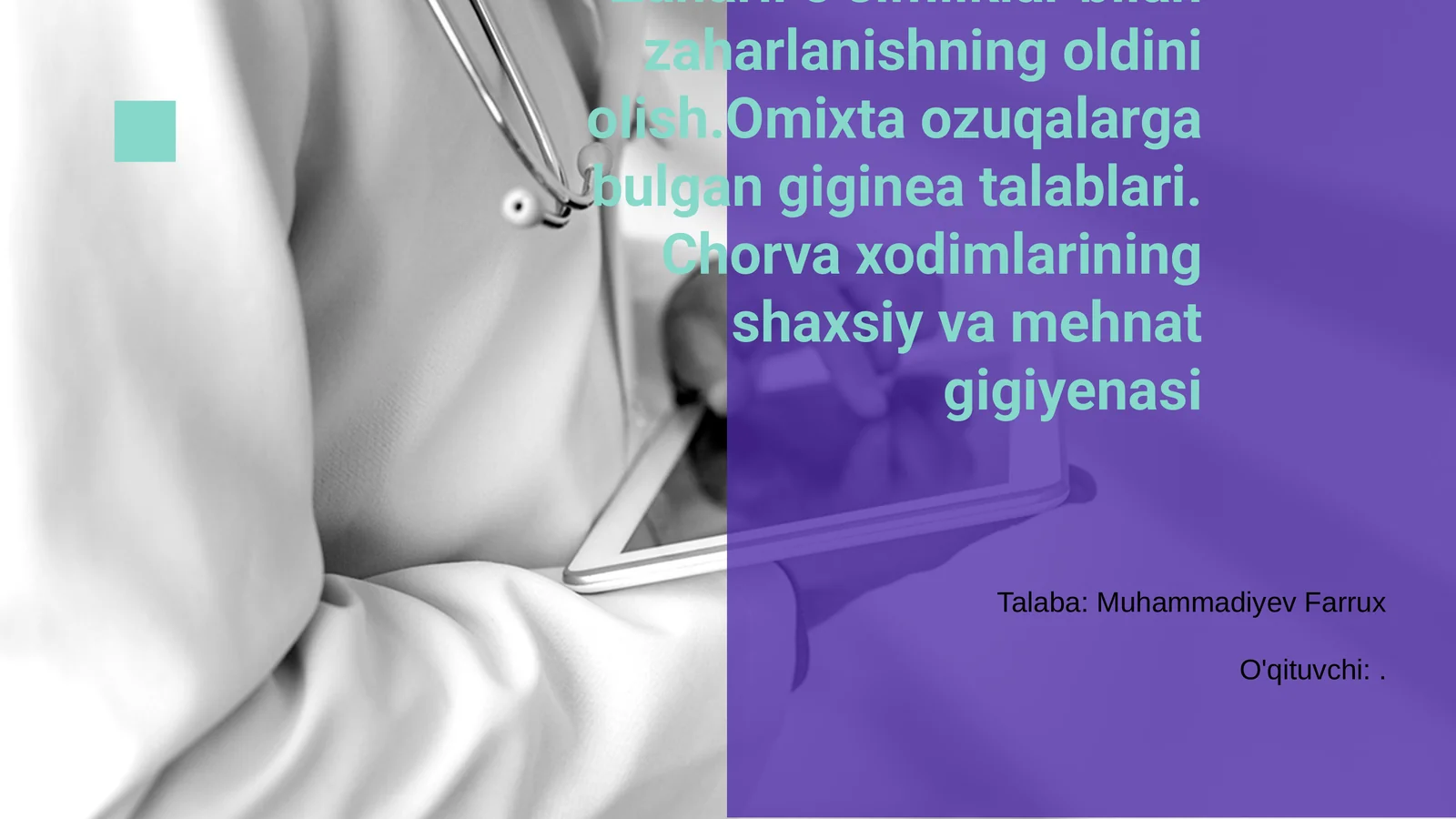 Zaharli oʻsimliklar bilan zaharlanishni oldini olish