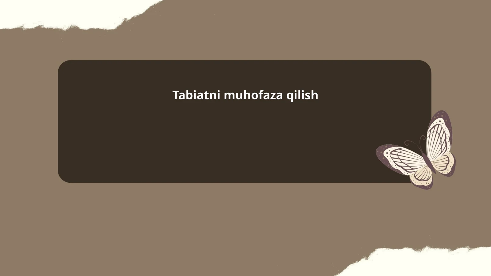 Tabiatni muhofaza qilish