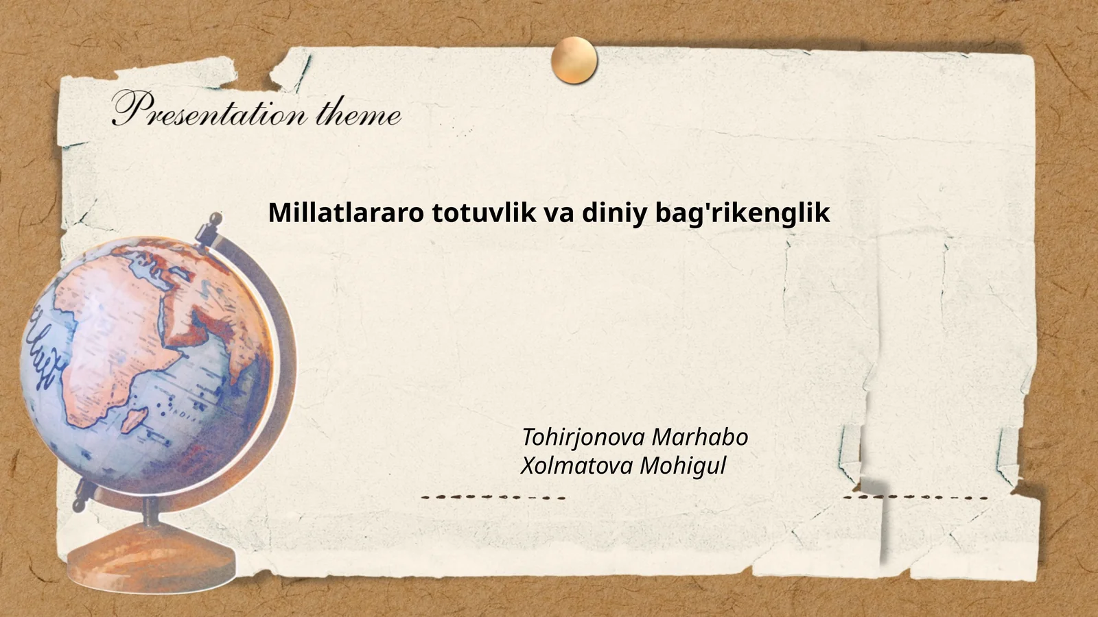 Millatlararo totuvlik va diniy bag'rikenglik