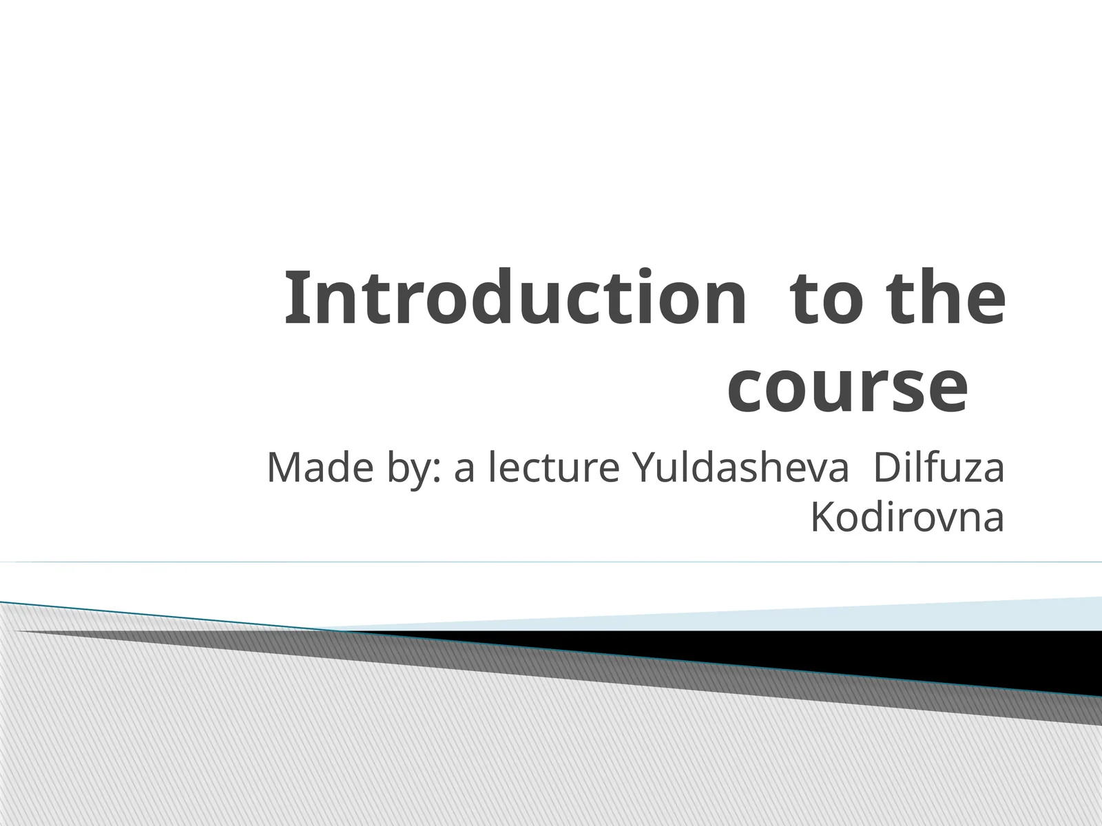 Introduction to Germanic Philology