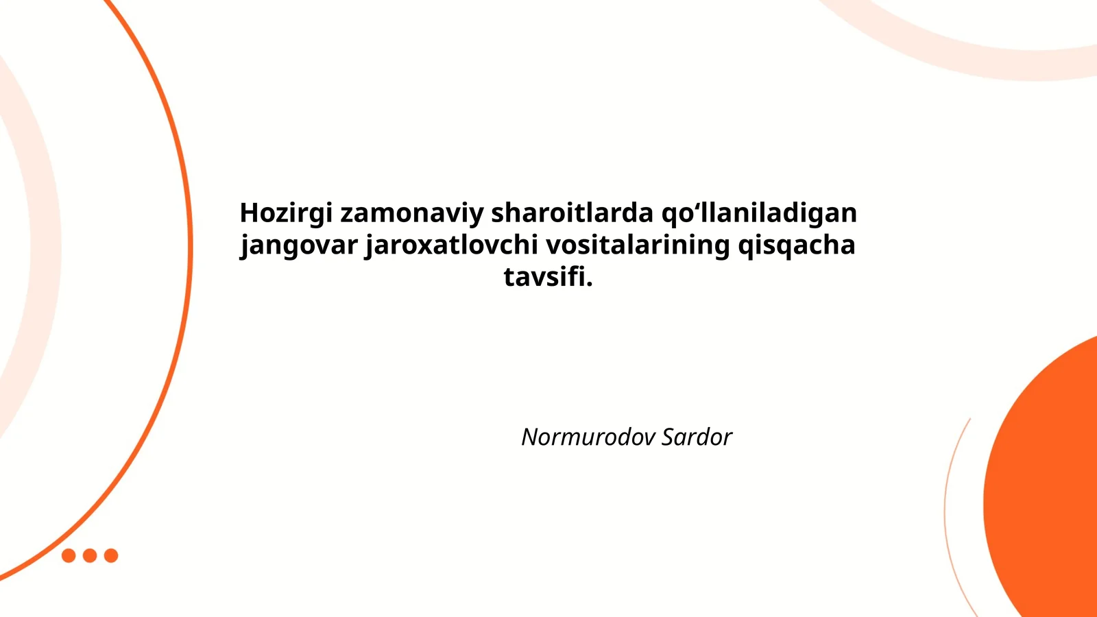 Jangovar jaroxatlovchi vositalar