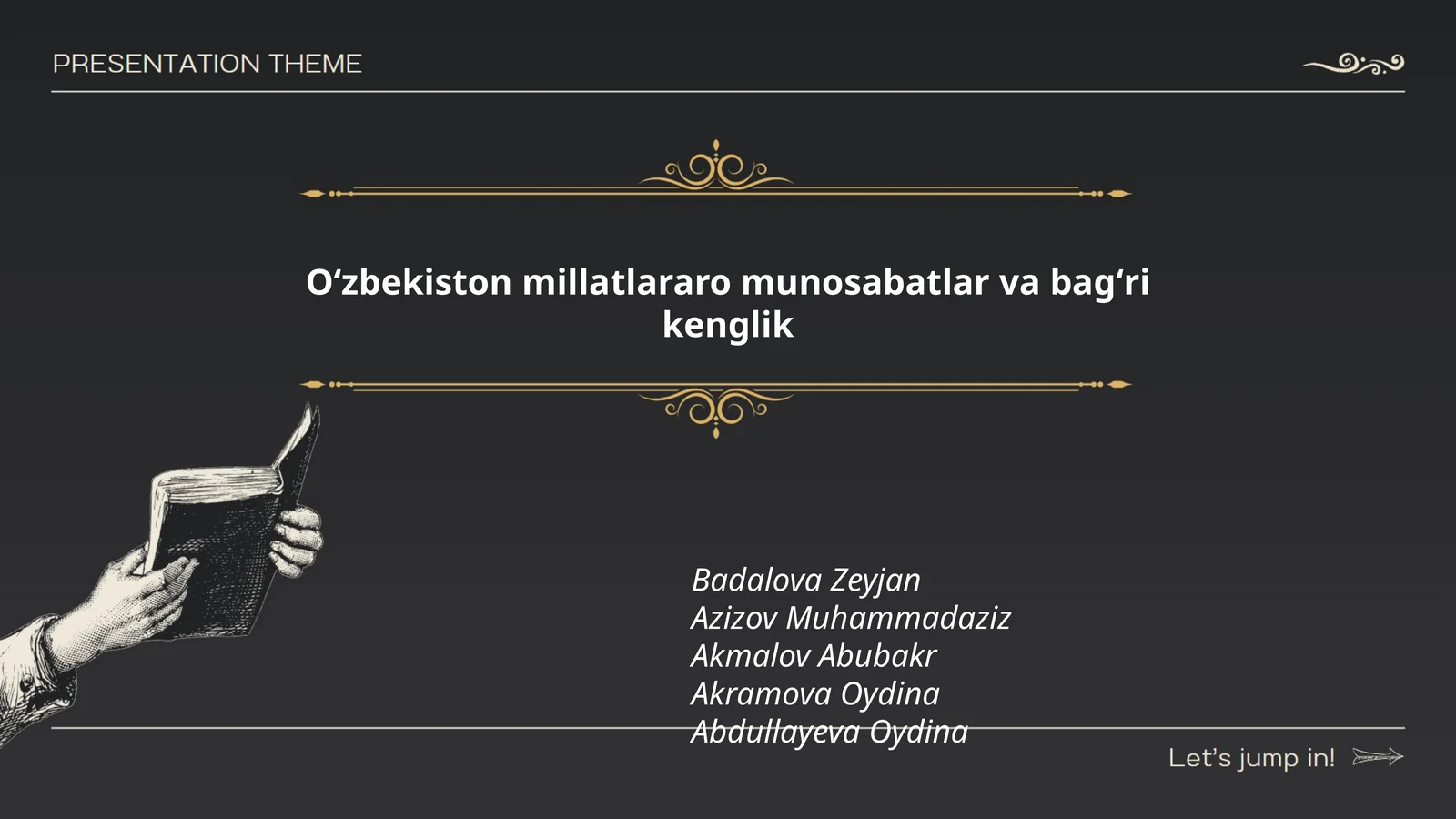 Oʻzbekiston millatlararo munosabatlar va bagʻri kenglik