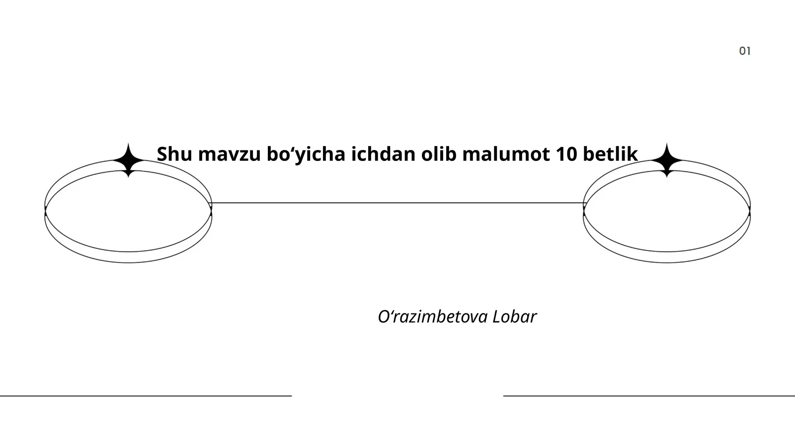 Shu mavzu boʻyicha ichdan olib malumot 10 betlik