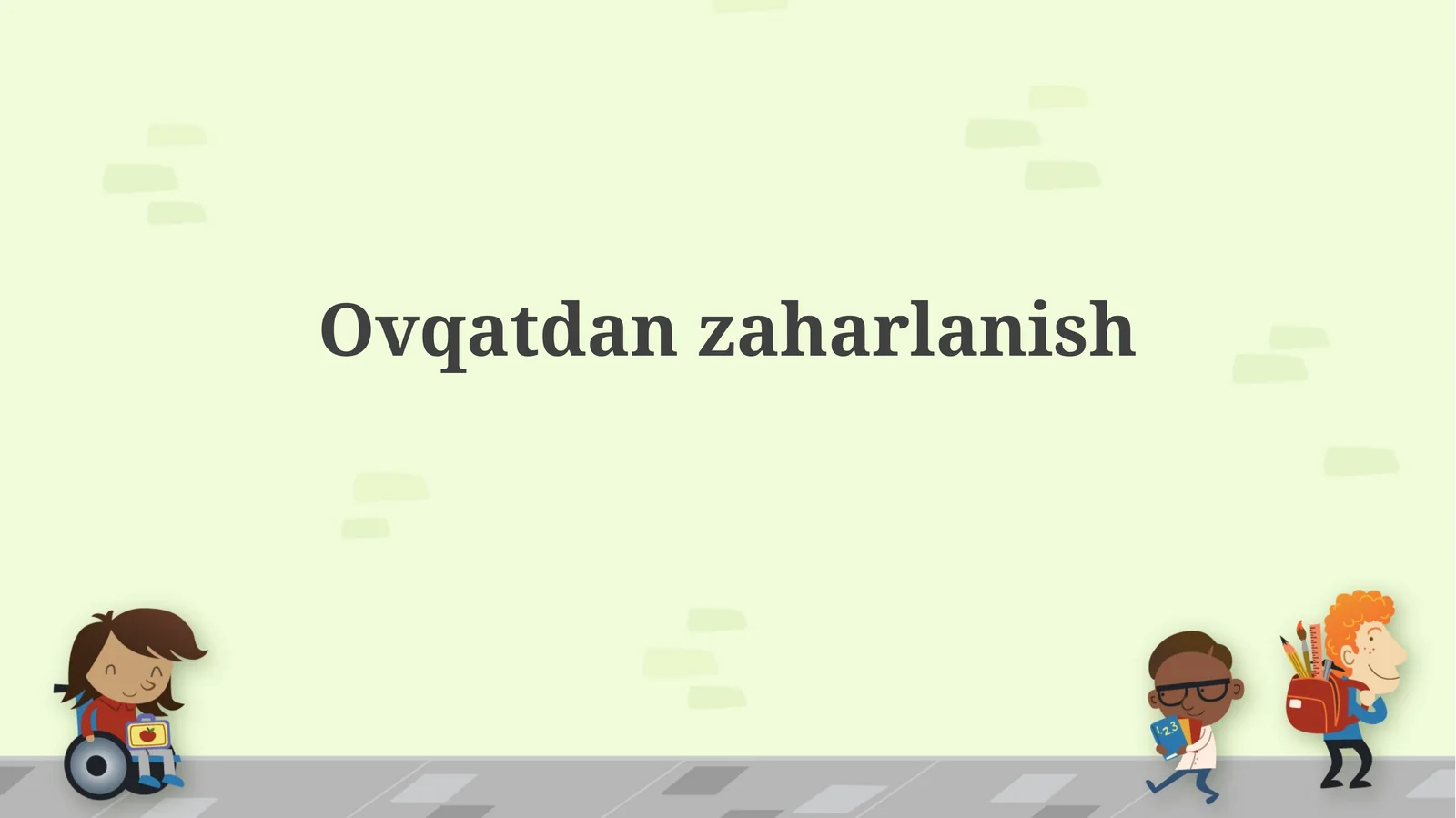 Ovqatdan zaharlanish