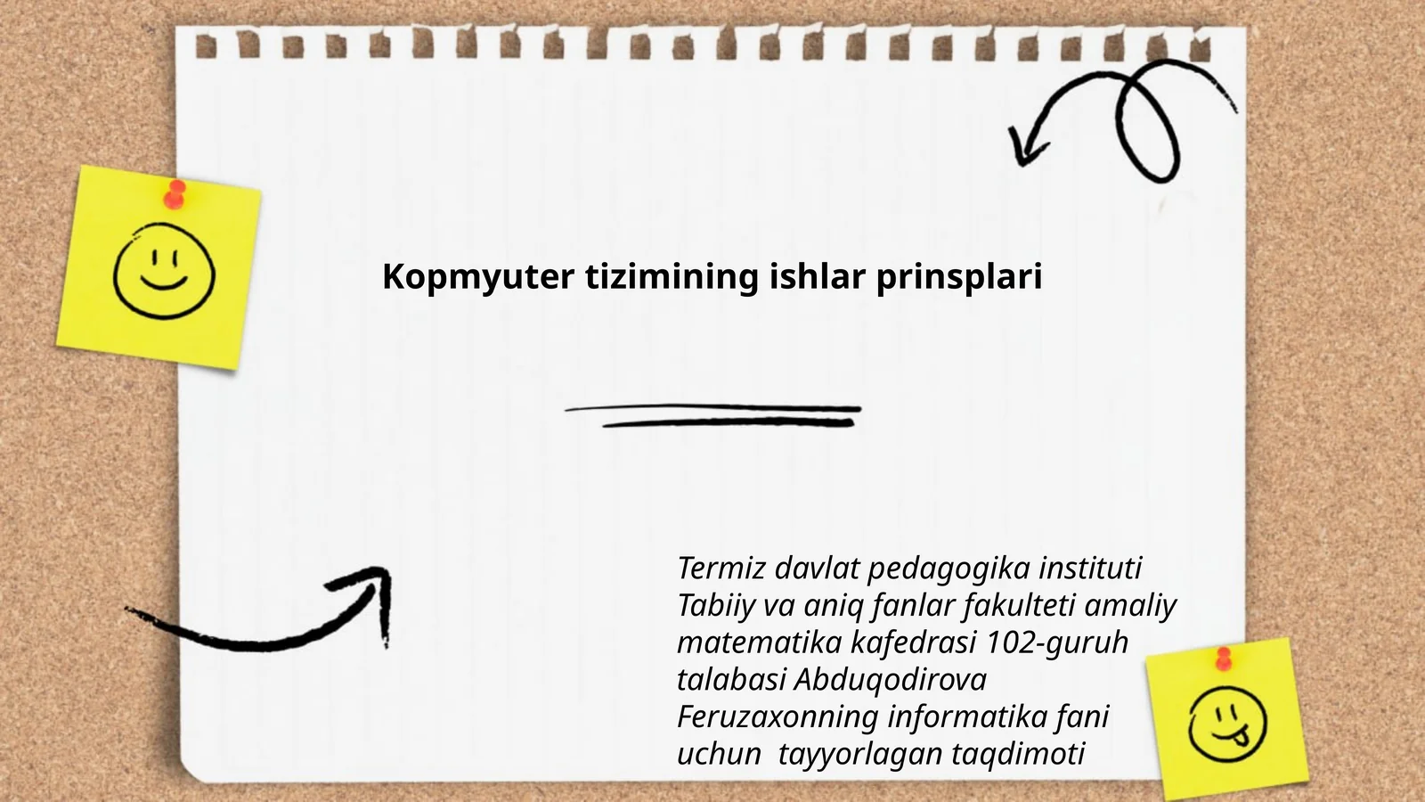 Informatika fani uchun taʼlim