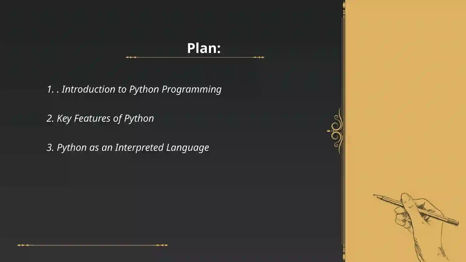 Python Programming Objectives and Applications