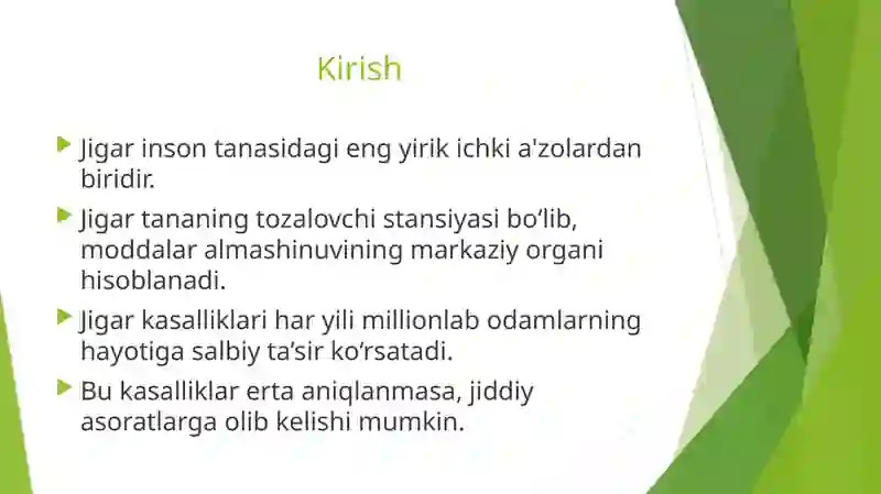 JIGAR KASALLIKLARI