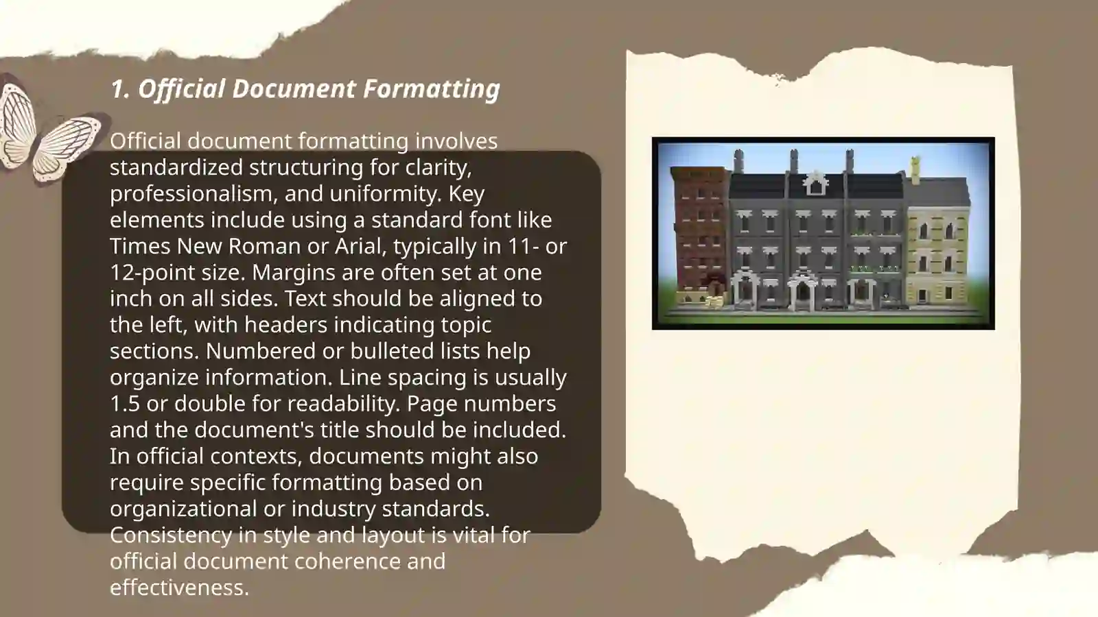 Official Document Formatting