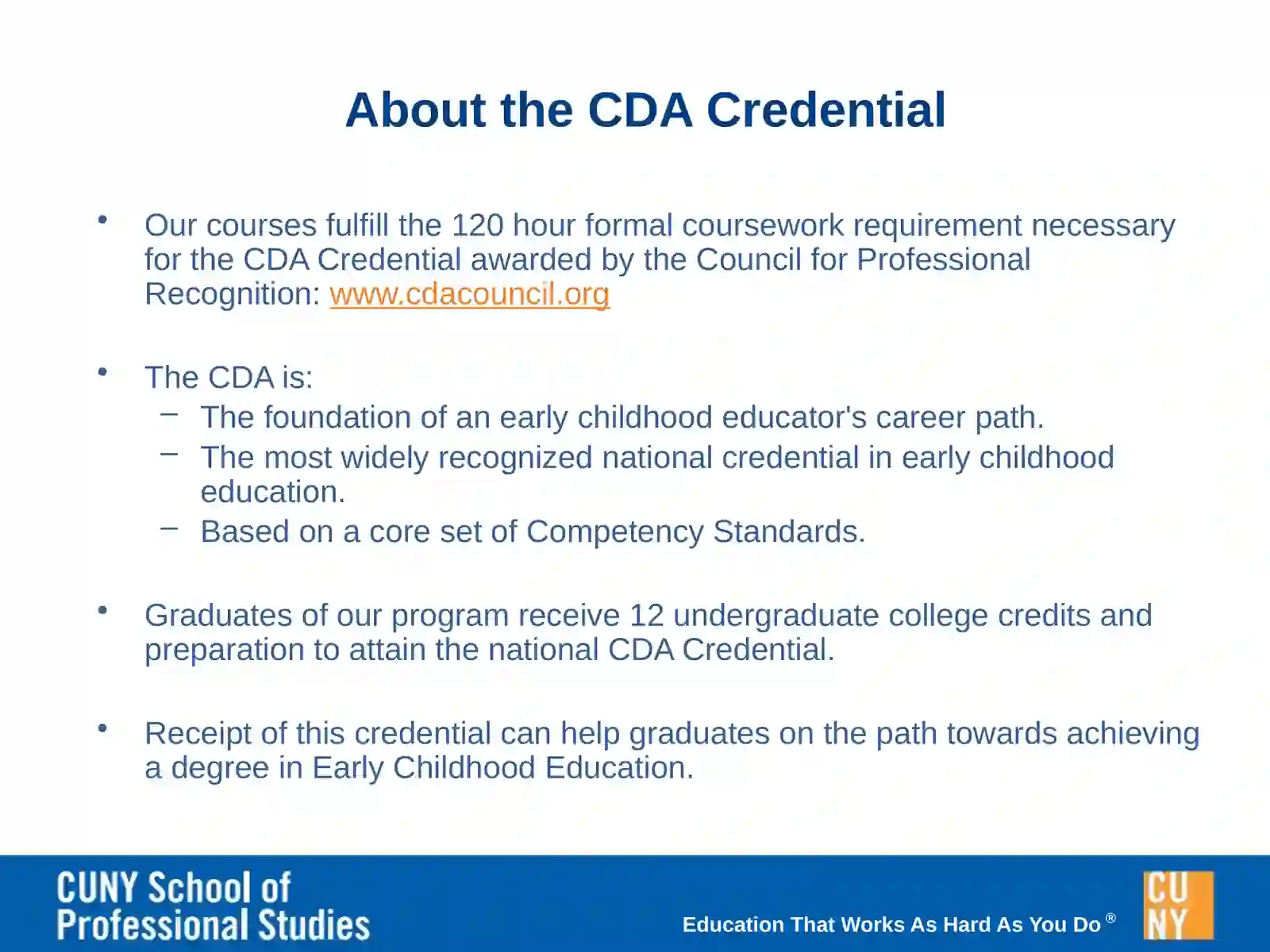 Child Development Associate Certificate