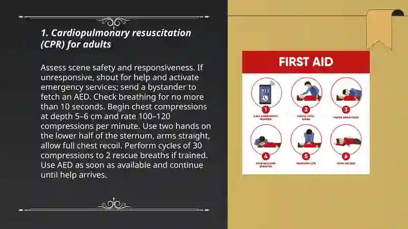 Common First Aid Procedures Presentation