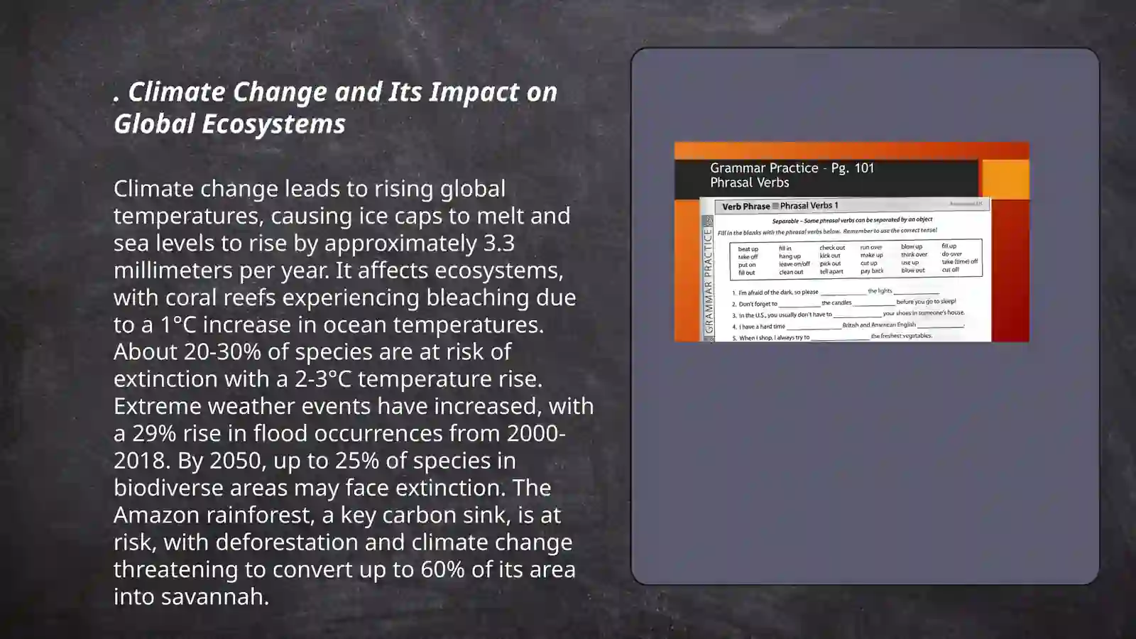 Climate Change and Its Impact on Global Ecosystems