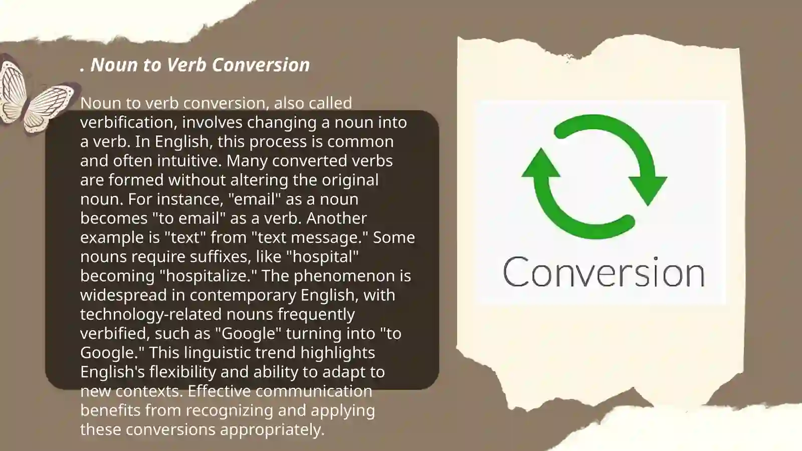 Conversion in word formation