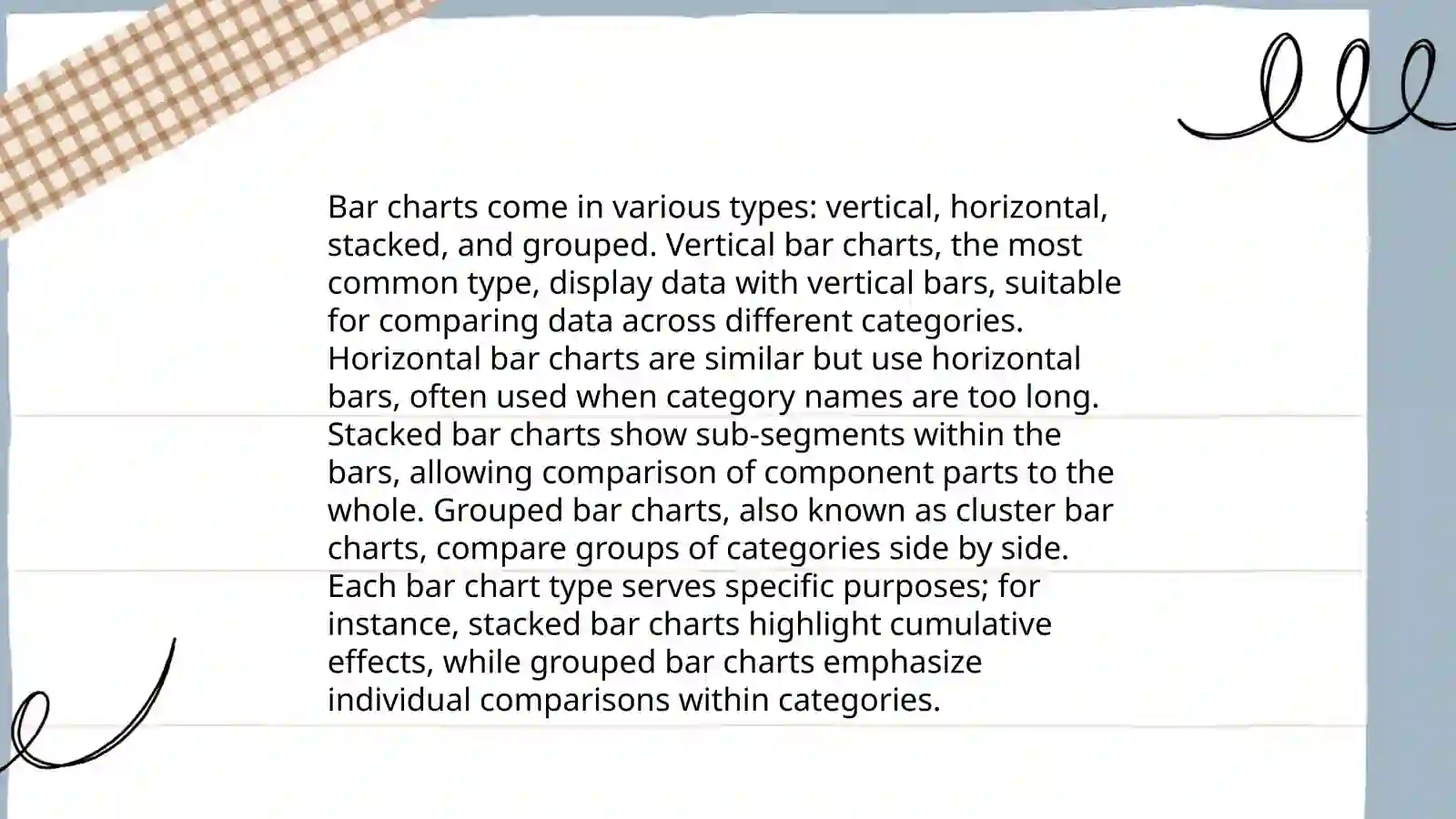 Bar charts: Using, Examples, and interpreting