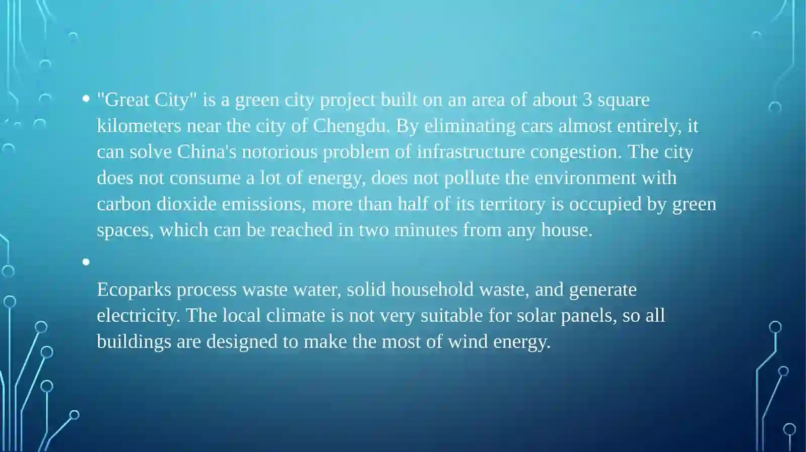 Changing cities. The history of a city