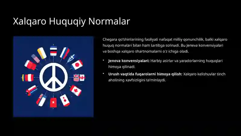 Chegara Qoʻshinlarining Huquqlari va Majburiyatlari