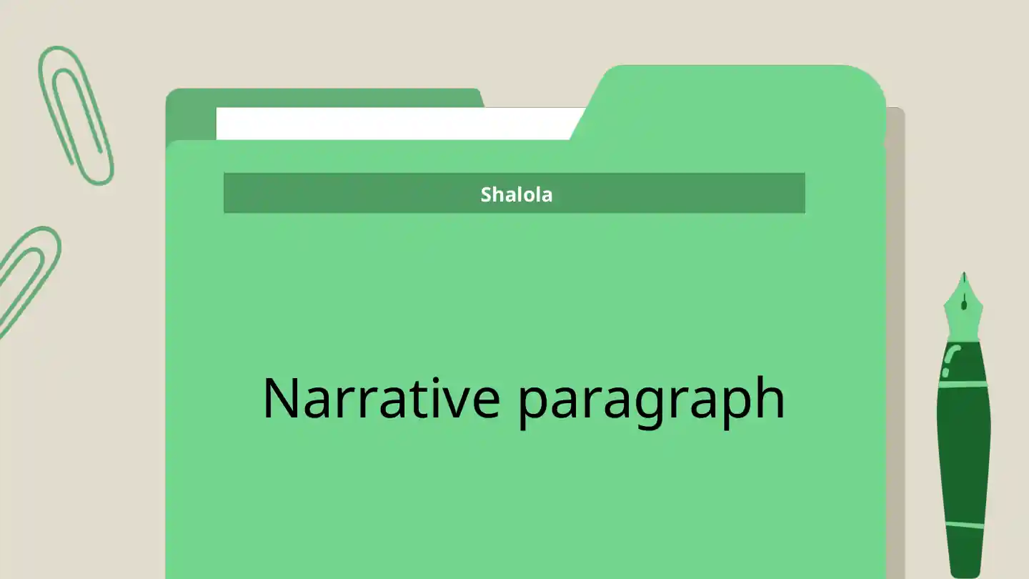 Narrative paragraph