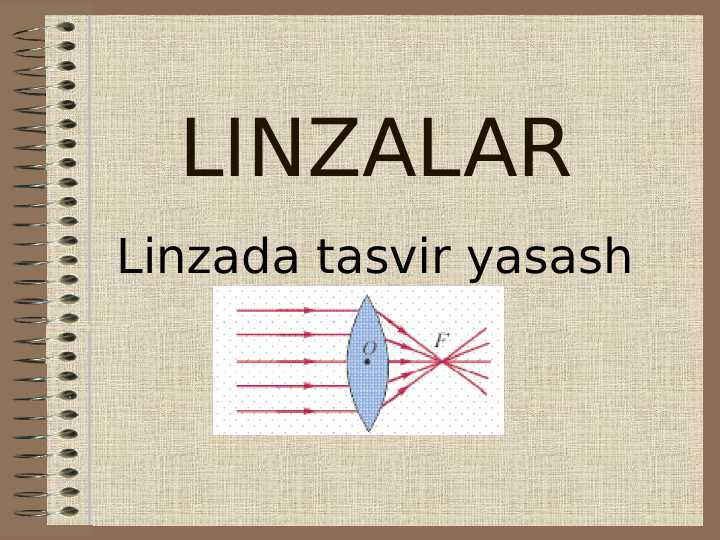 Linza va linzalar sistemasi