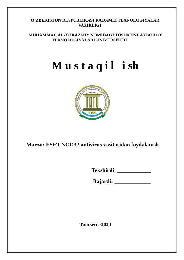 ESET antivirus foydalanish