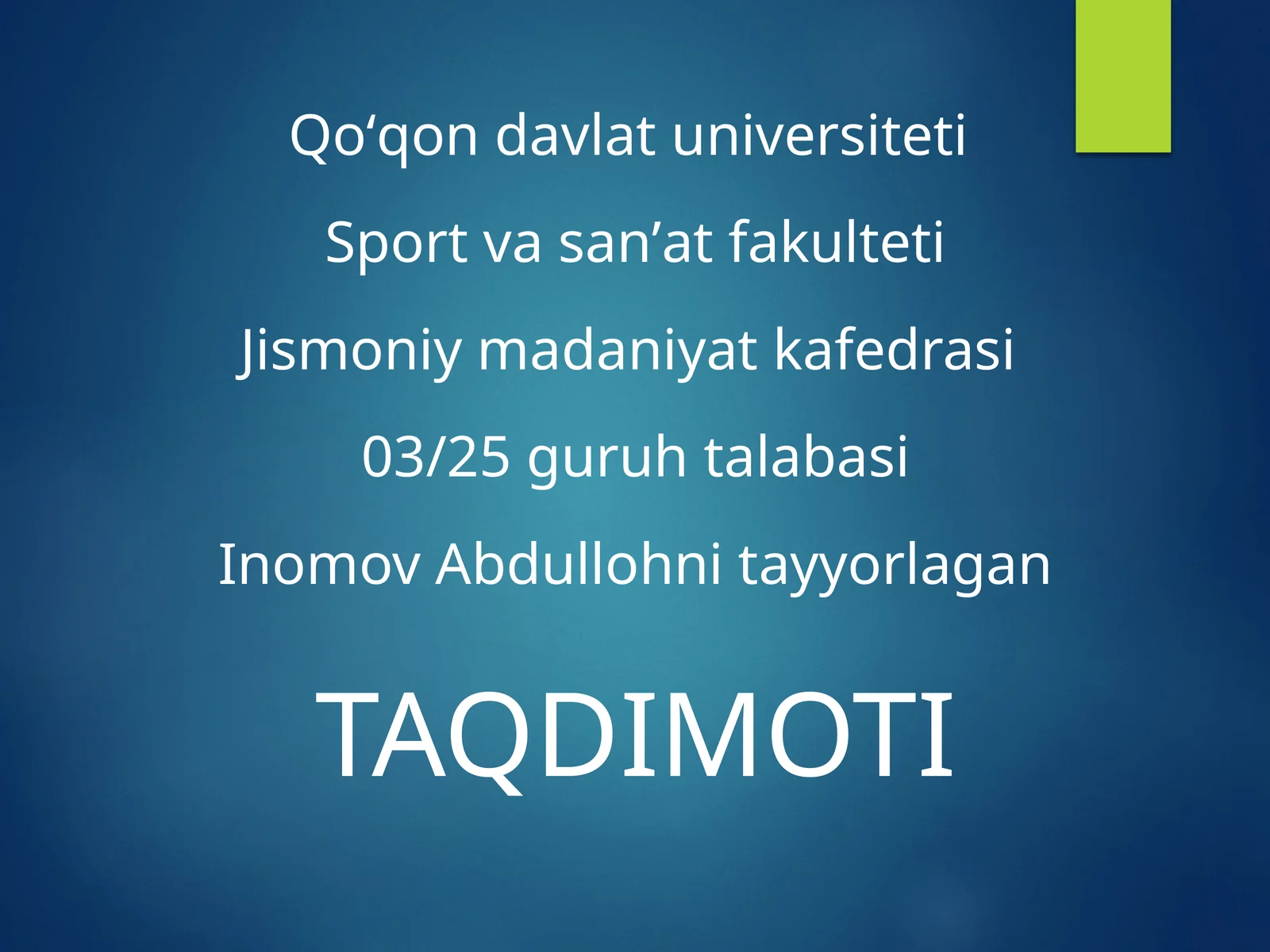 Harakatga o'rgatish bosqichlari