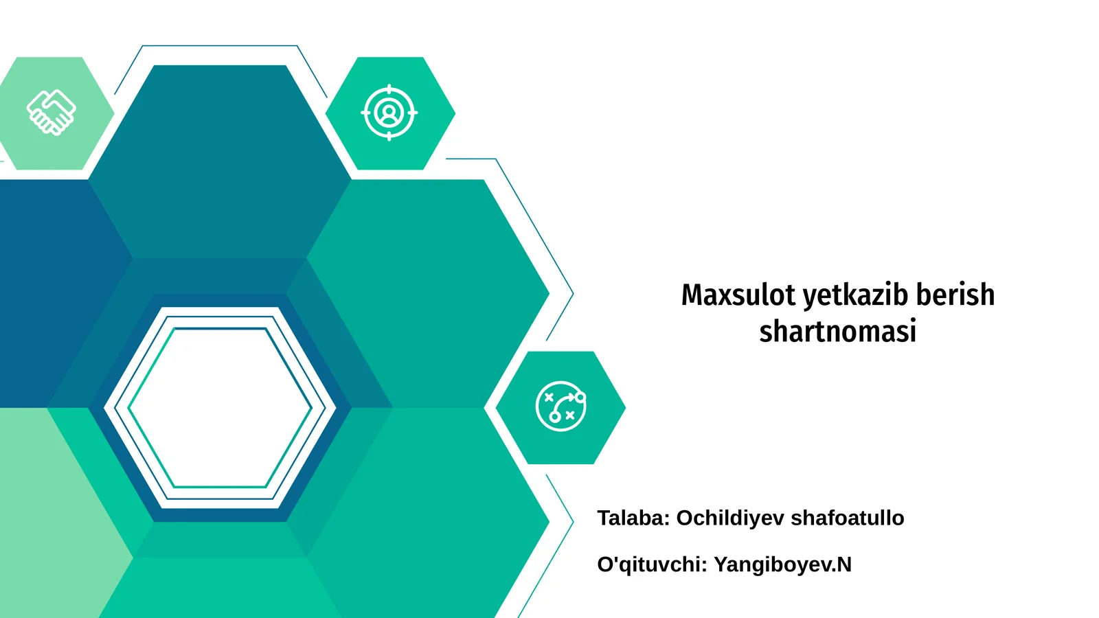 Maxsulot yetkazib berish shartnomasi
