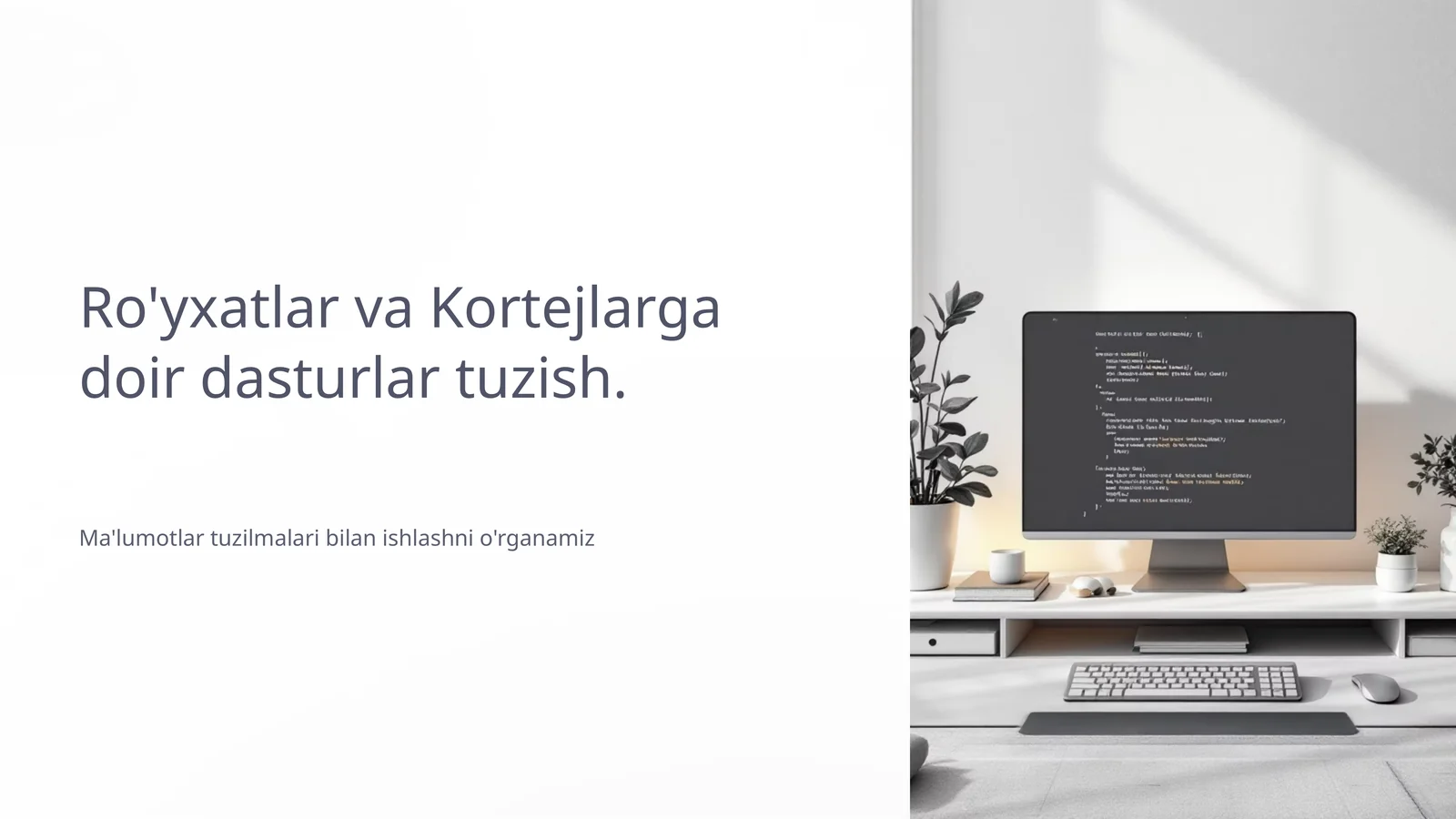 Ma'lumotlar Tuzilmalari Nima?