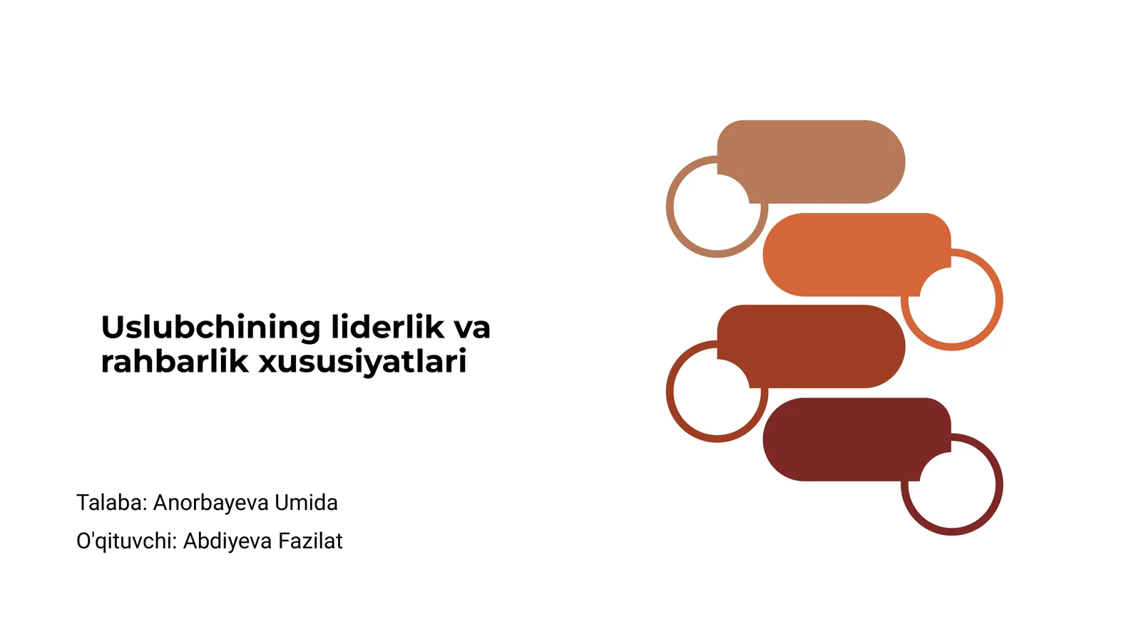 Uslubchining liderlik va rahbarlik xususiyatlari