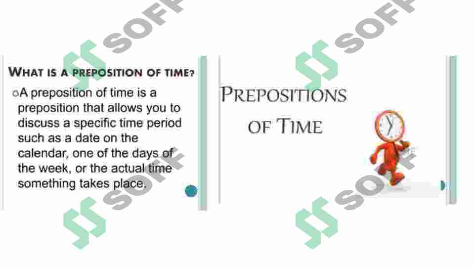 A new life. Prepositions of time