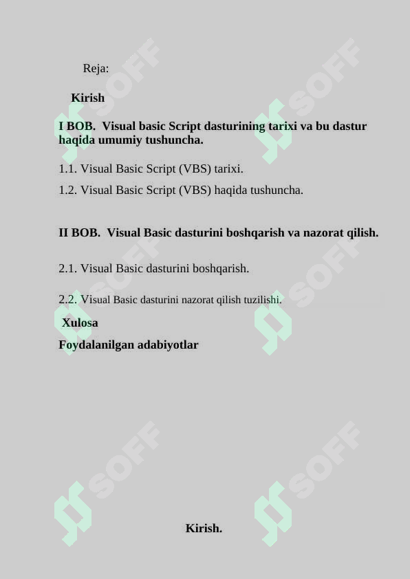 expressions & assignment – visual basic script... Visual Basic Script (VBS) ssenariylar tuzish